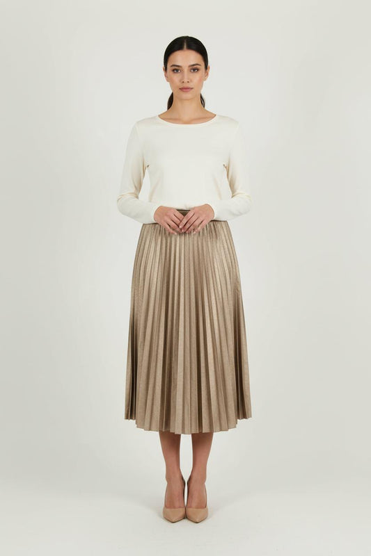 Jupe Plissée Or - Taille XL/42