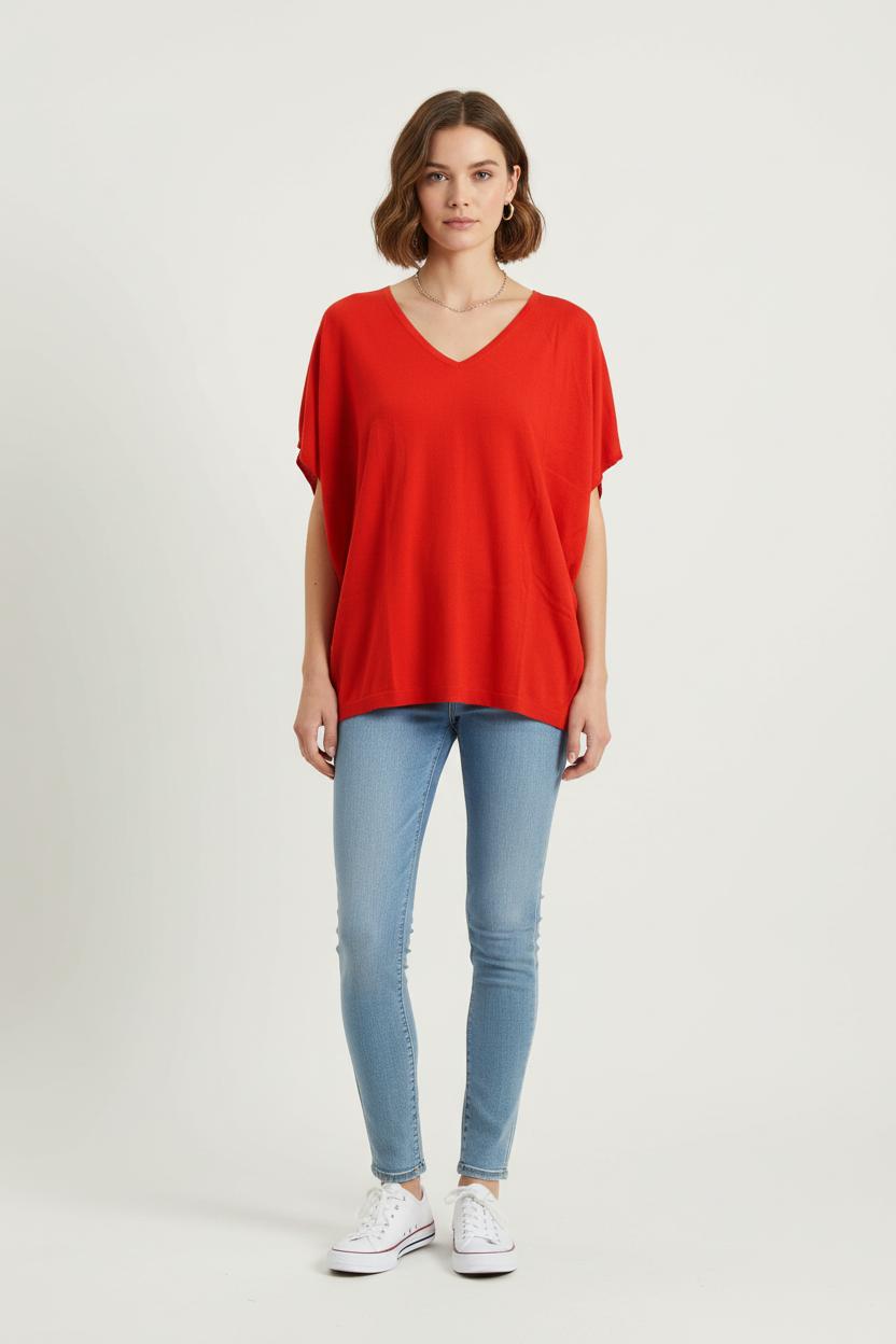 Tunique rouge - Taille TU