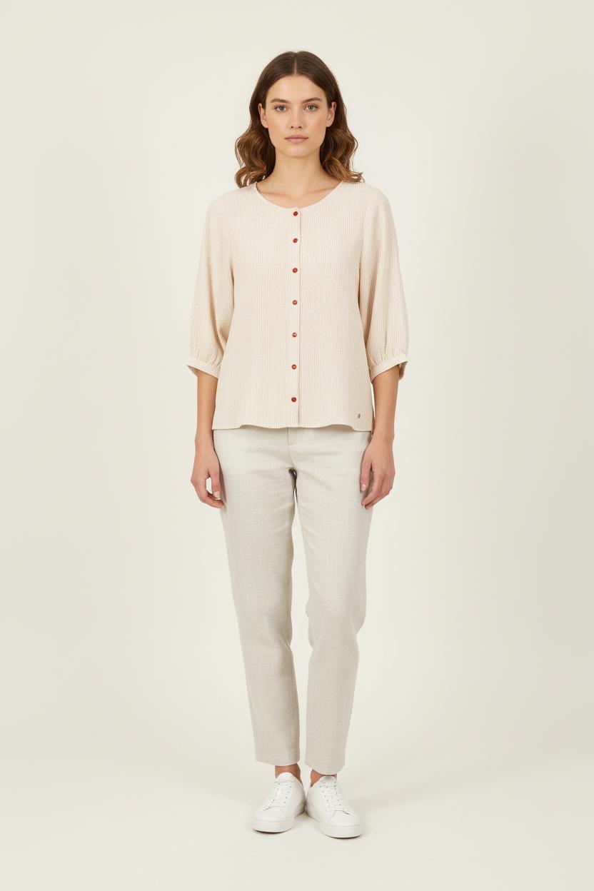 Blouse Beige - Taille XS/34