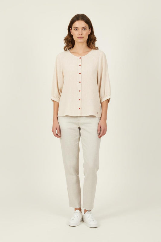 Blouse Beige - Taille XS/34