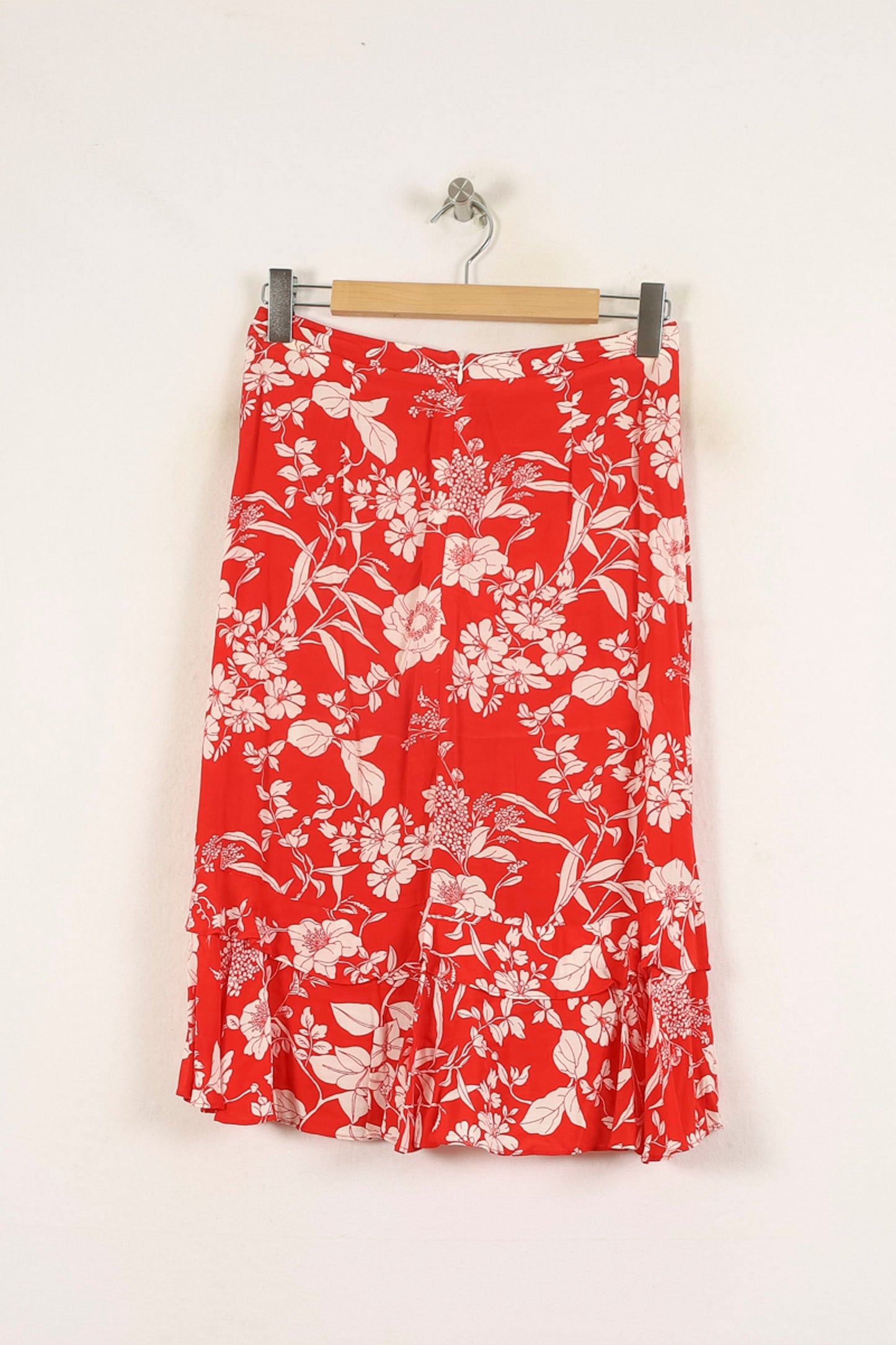 Jupe Portefeuille Rouge et Blanche - Taille M/38