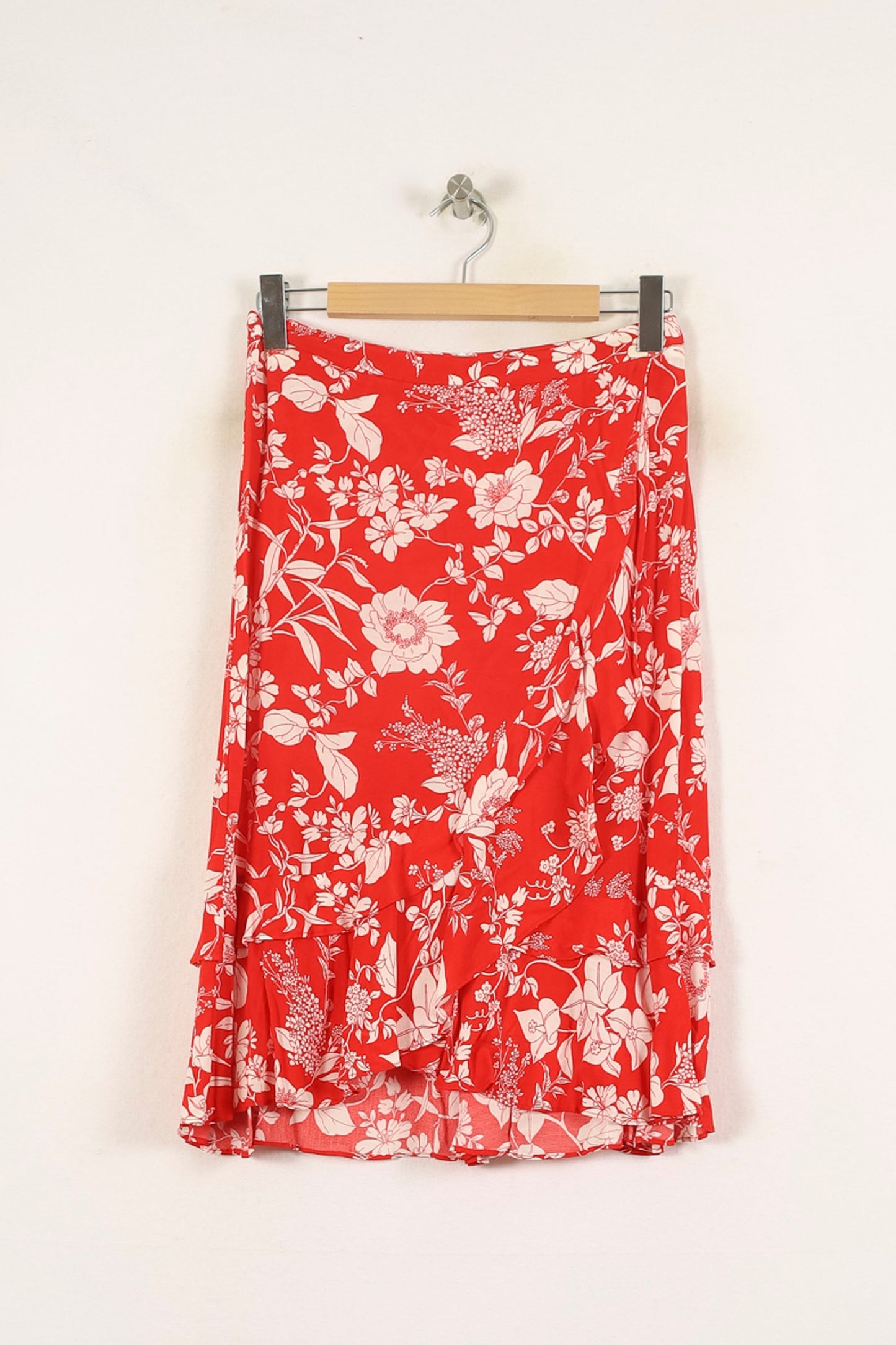 Jupe Portefeuille Rouge et Blanche - Taille M/38