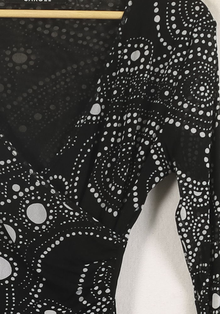 Blouse Noire et Blanche - Taille XL/42