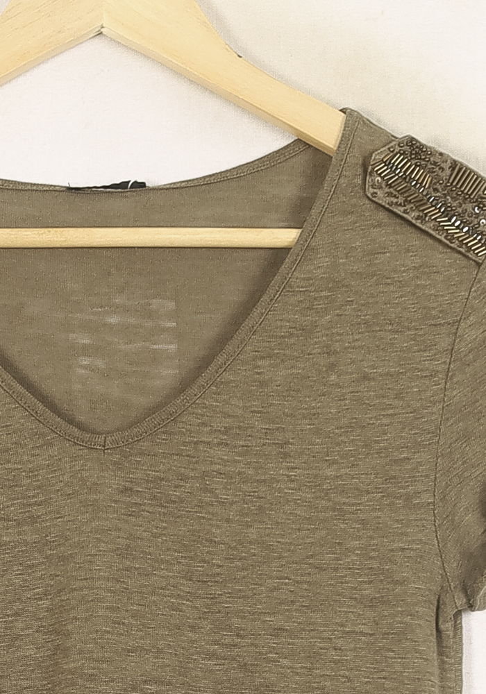 T-shirt Vert - Taille XS/34