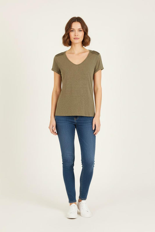 T-shirt Vert - Taille XS/34
