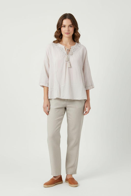 Blouse Beige - Taille L/40