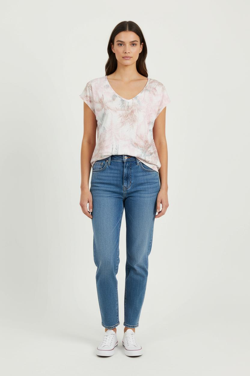 Tee-shirt Blanc et Rose - Taille M/38