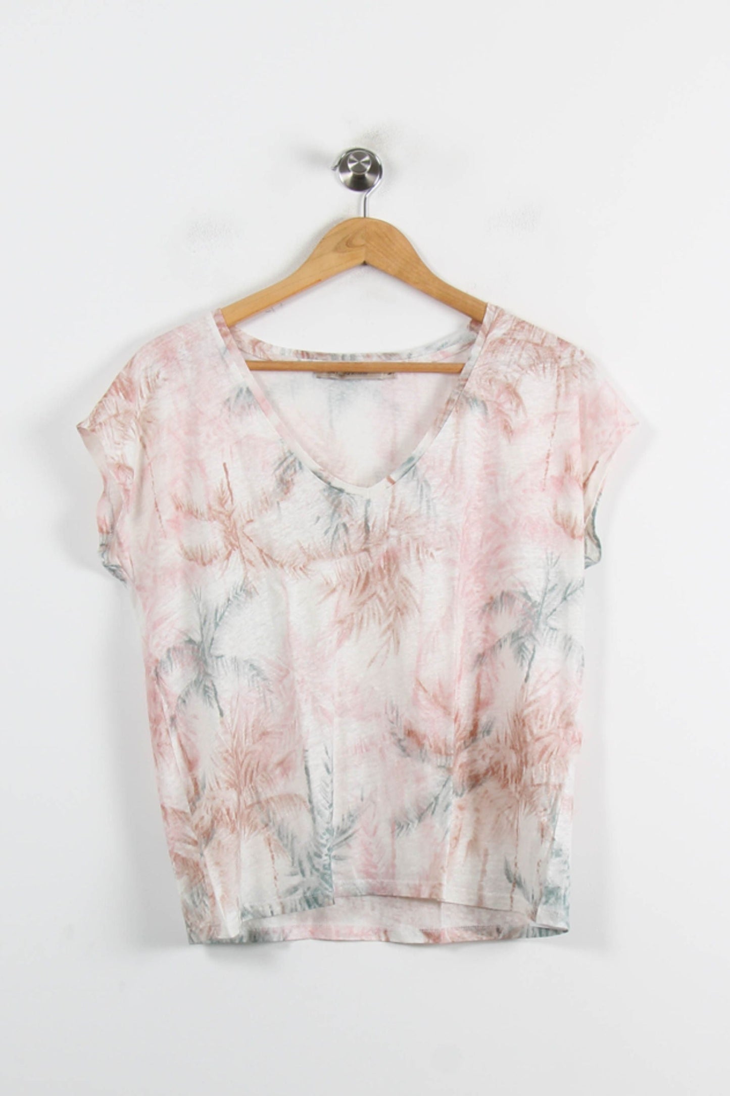 Tee-shirt Blanc et Rose - Taille M/38