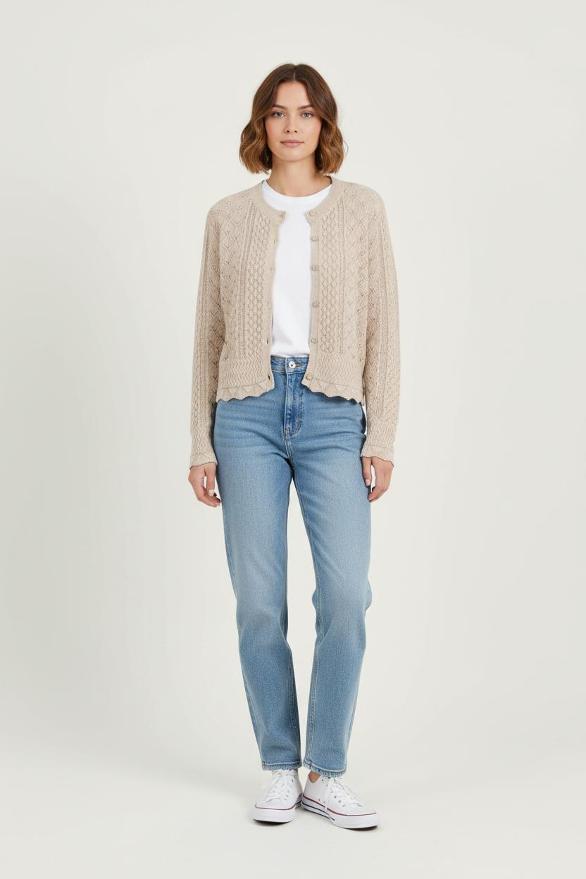 Gilet beige - Taille L/40