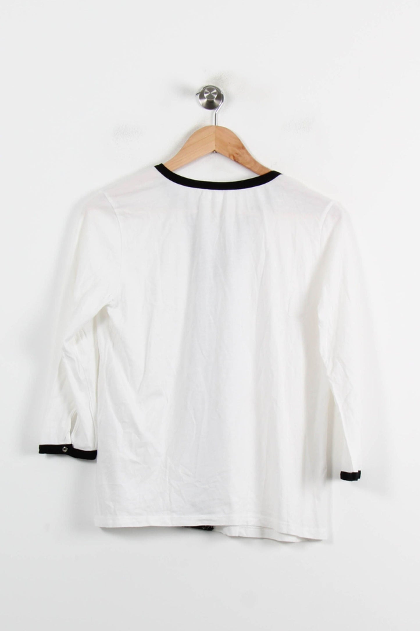 Blouse Blanche et Noire - Taille L/40