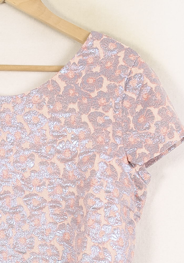 Top Rose et Argenté - Taille L/40