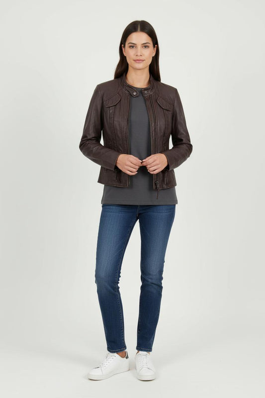 Blouson marron - Taille S/36