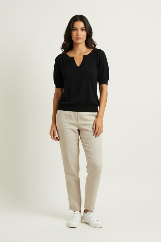 Blouse Noire - Taille S/36