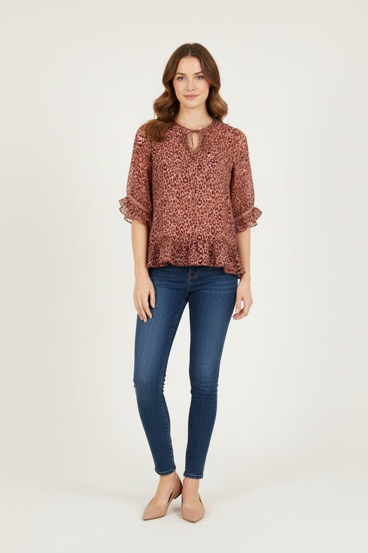 Blouse Imprimée Multicolore - Taille S/36