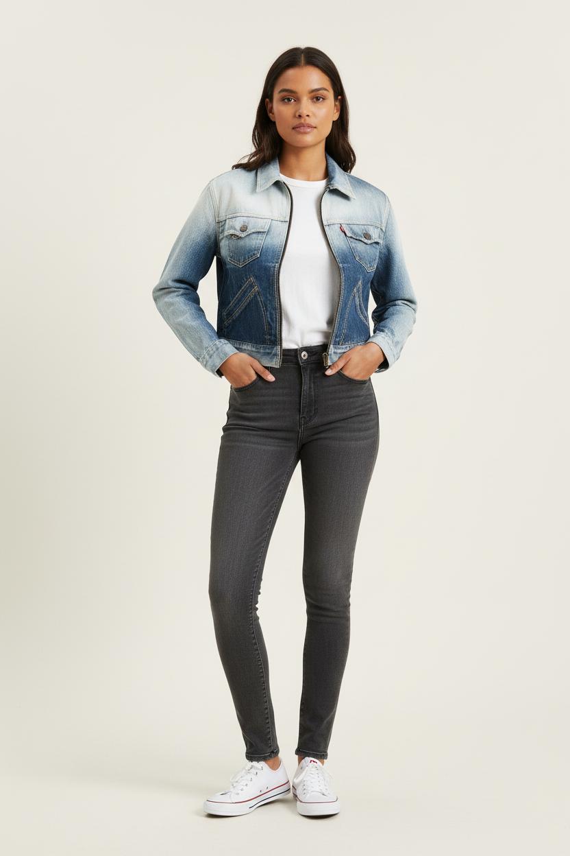 Gilet et Jean Bleue - Taille M/38