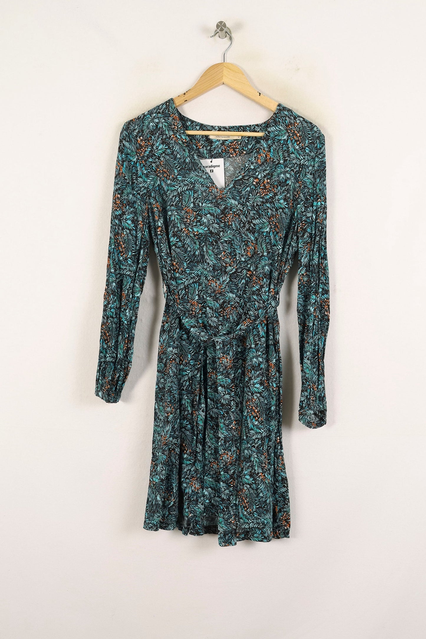 Robe Mi-longue Bleue et Orange - Taille XL/42