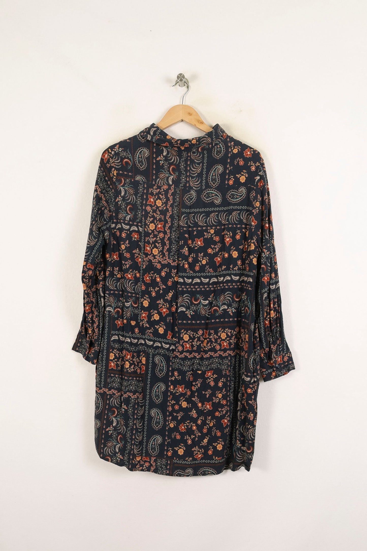 Robe Imprimée Bleu et Orange - Taille XL/42