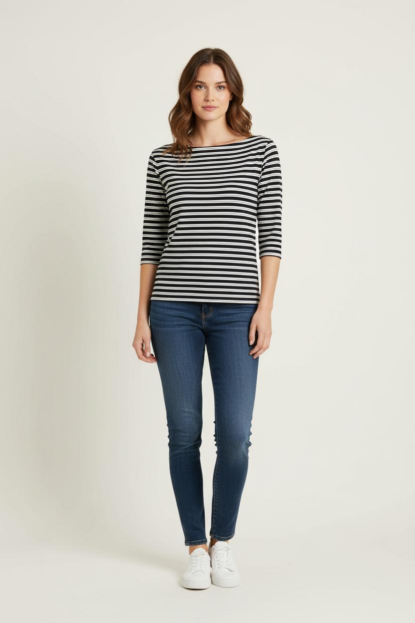 Top Rayé Bleu et Blanc - Taille L/40