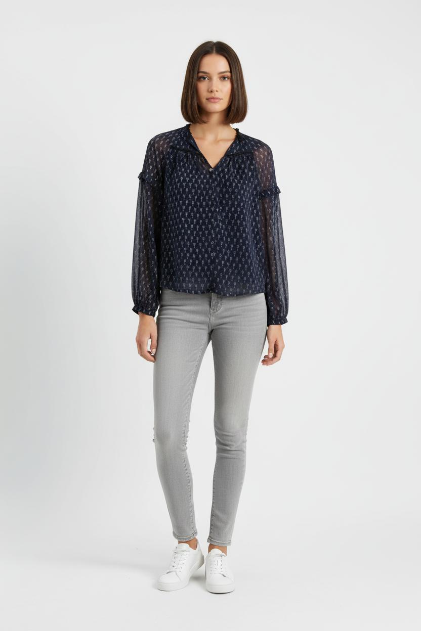 Blouse Bleue - Taille XS/34