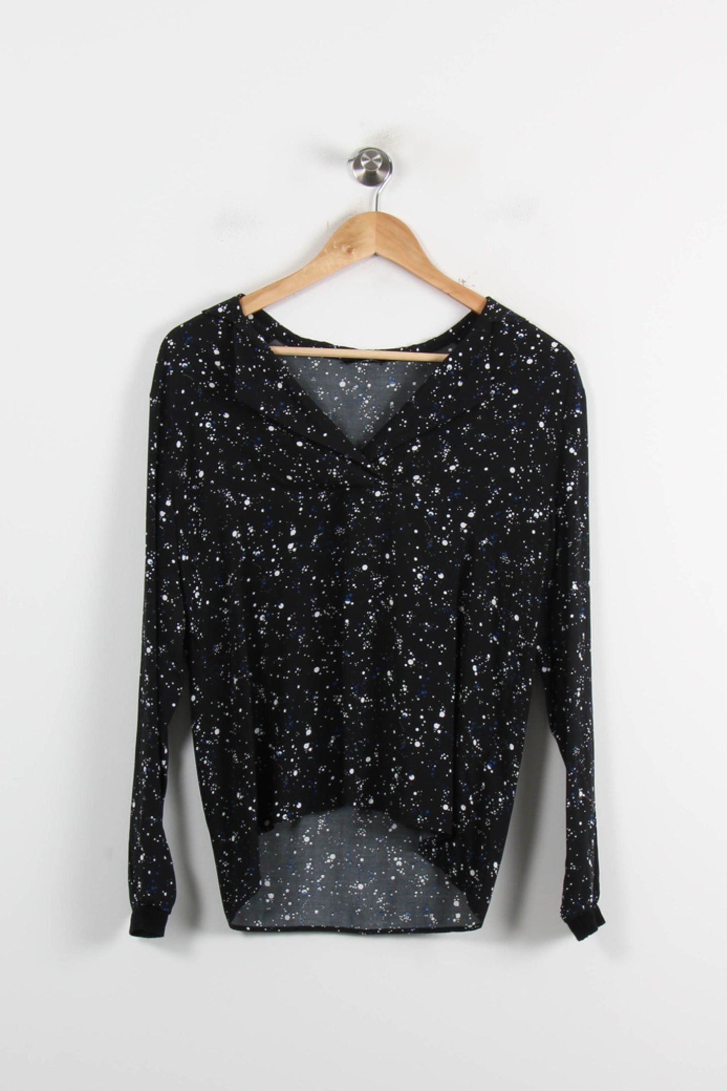 Blouse Noire et Blanche - Taille XS/34