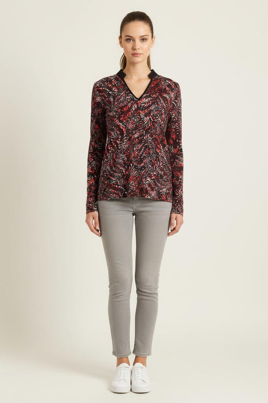 Tee-shirt Manches Longues Multicolore - Taille XS/34