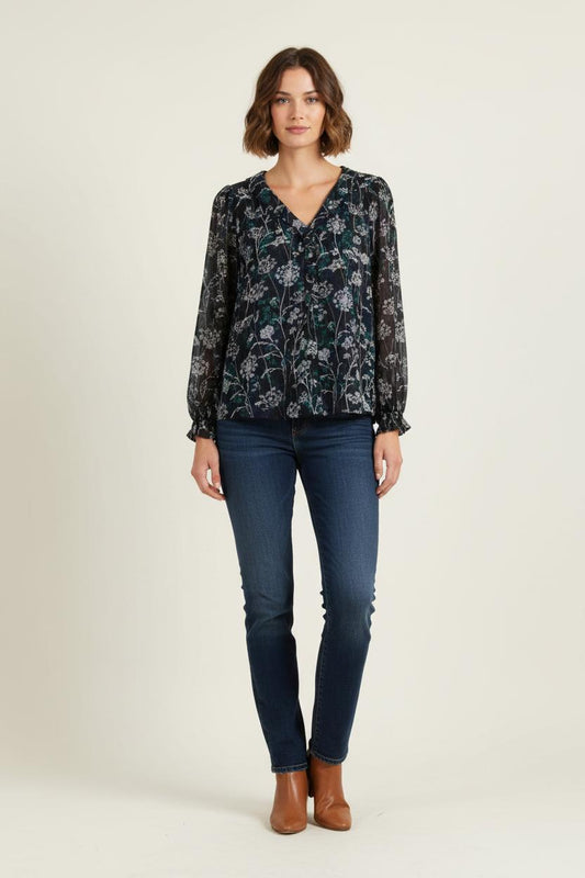 Blouse multicolore - Taille XS/34