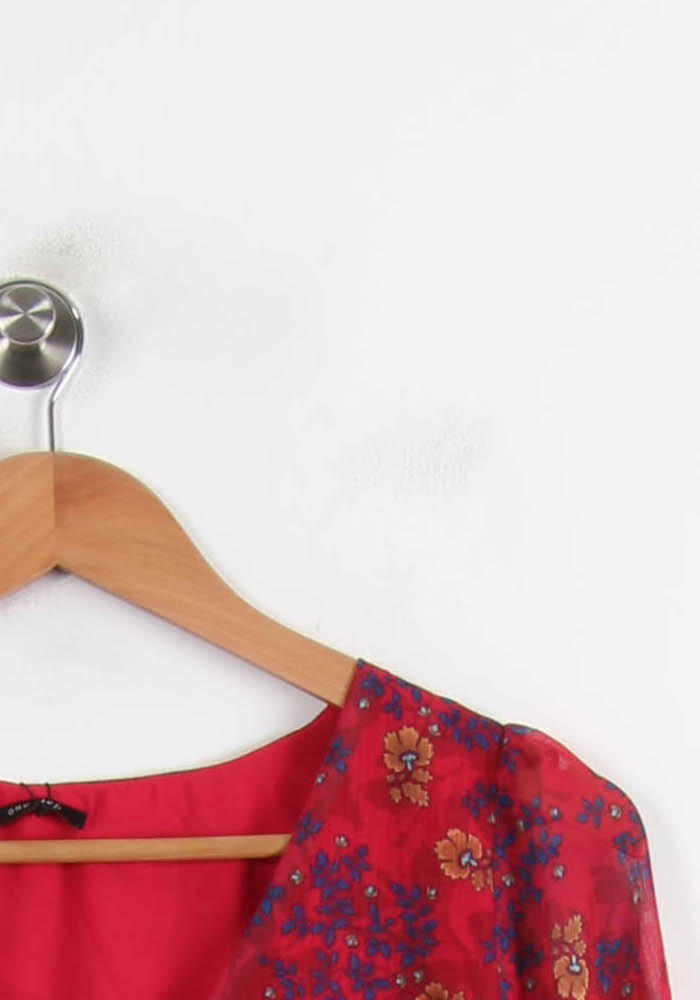 Blouse Rouge et Bleu - Taille XL/42