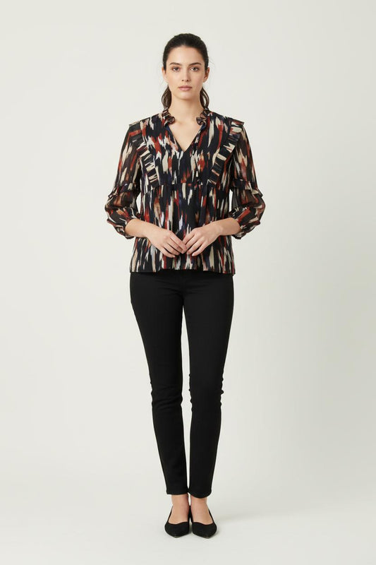 Blouse multicolore - Taille XS/34