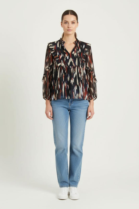 Blouse multicolore - Taille S/36