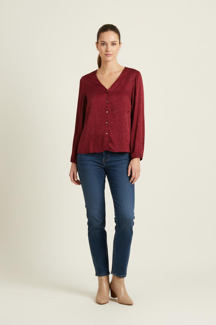 Blouse Bordeaux - Taille M/38