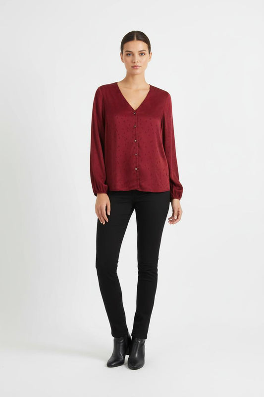 Blouse Bordeaux - Taille M/38