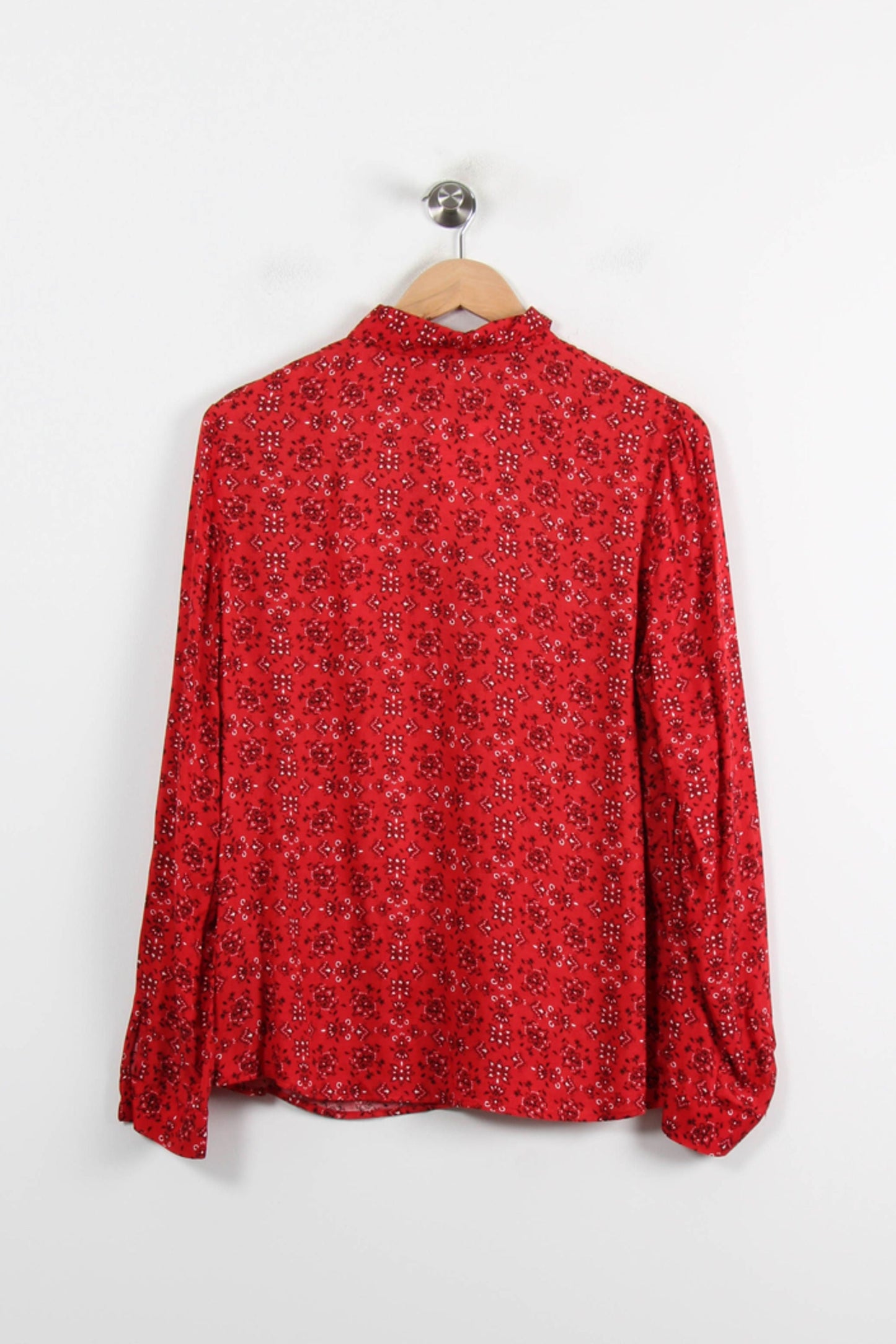Blouse Rouge et Noire - Taille L/40
