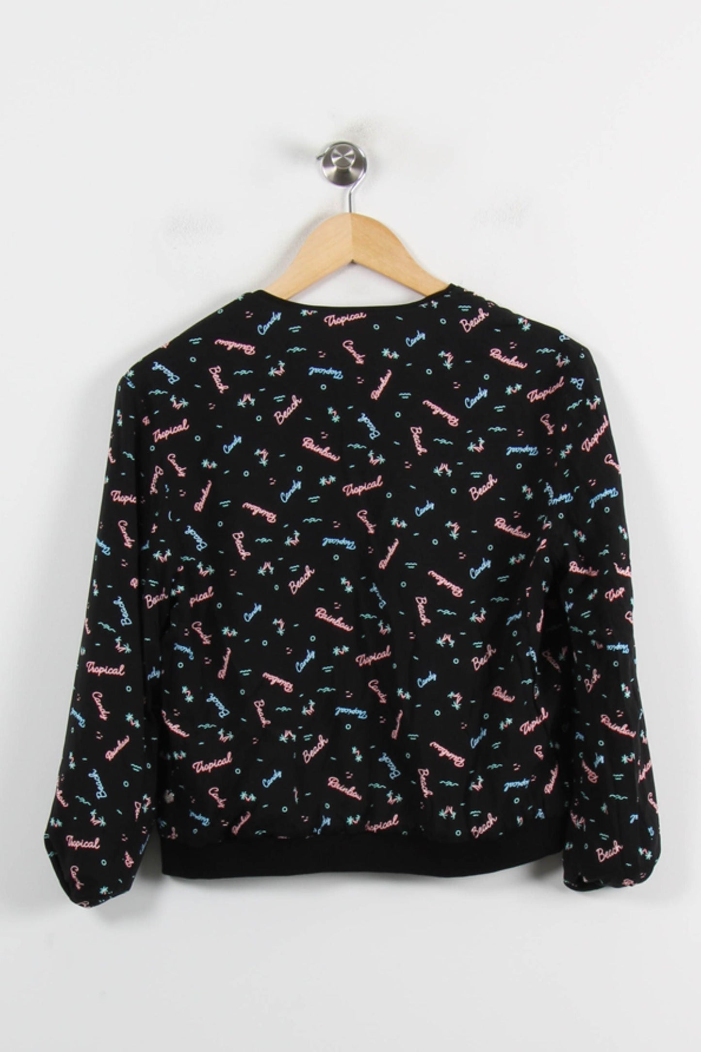 Blouson Noir et Rose - Taille S/36