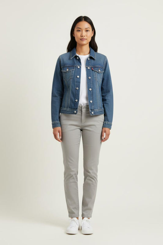 Gilet et jean Bleue - Taille L/40