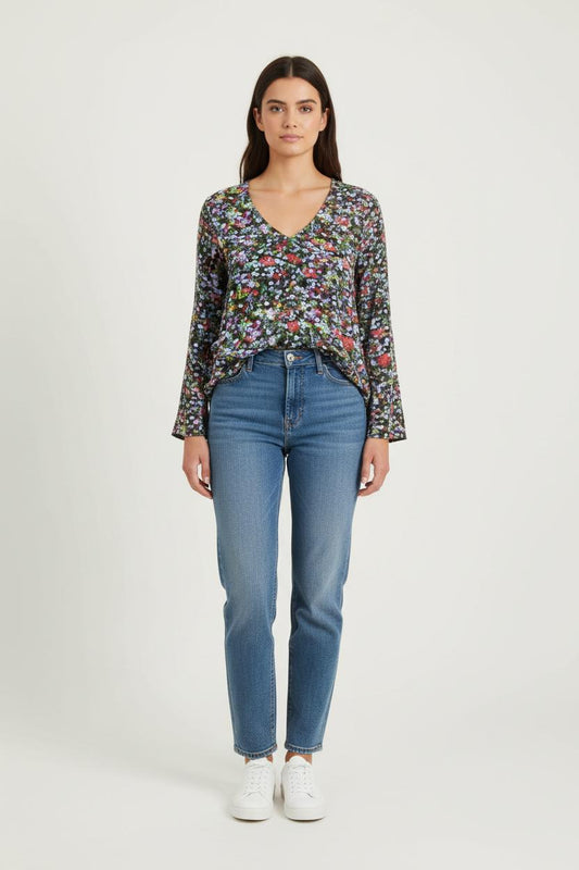 Blouse multicolore - Taille M/38