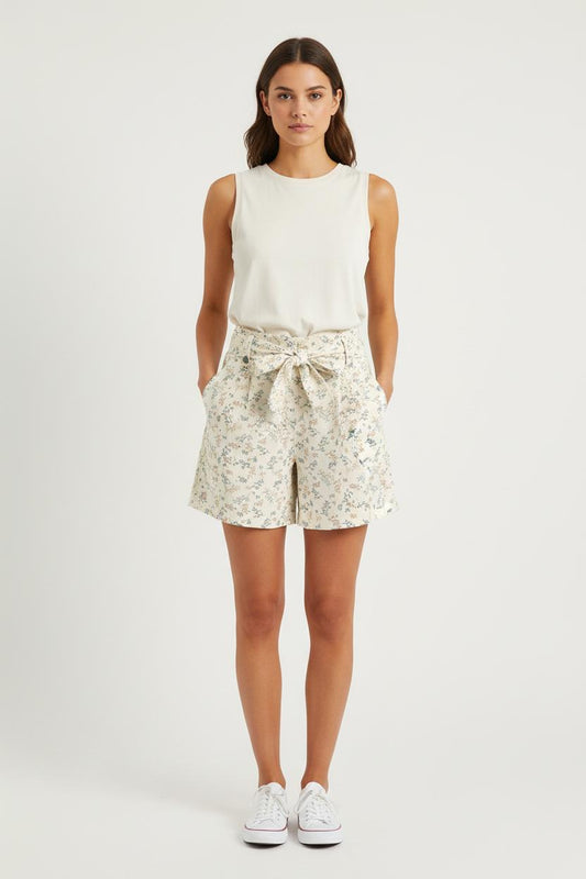 Short Fleuri Multicolore - Taille L/40