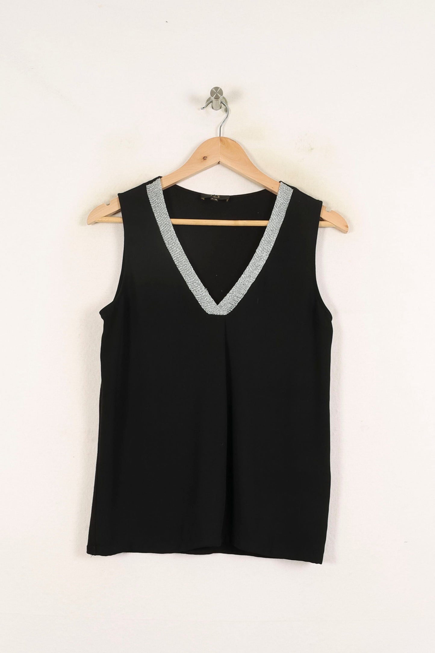 Débardeur Noir et Argenté - Taille M/38