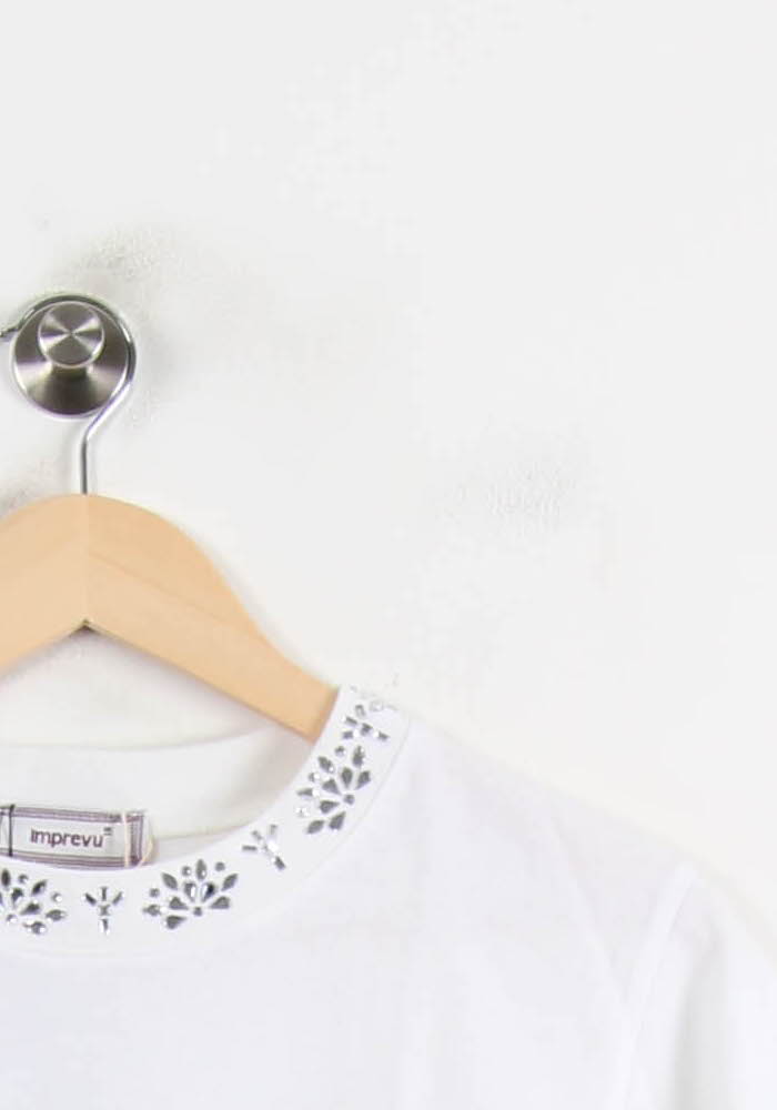 T-shirt blanc - Taille XS/34