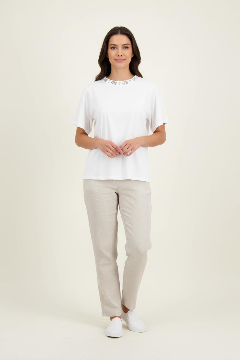 T-shirt blanc - Taille XS/34