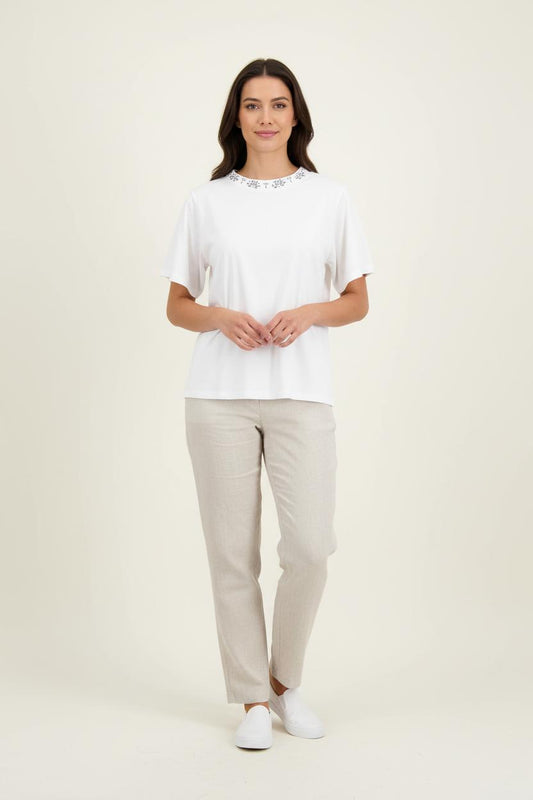 T-shirt blanc - Taille XS/34