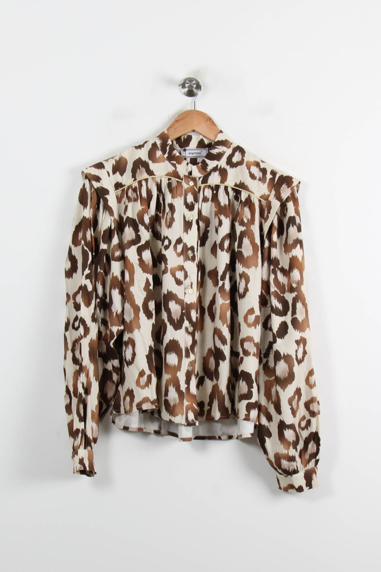 Blouse Léopard Beige et Marron - Taille L/40