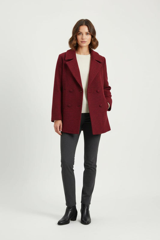Caban Bordeaux - Taille XS/34