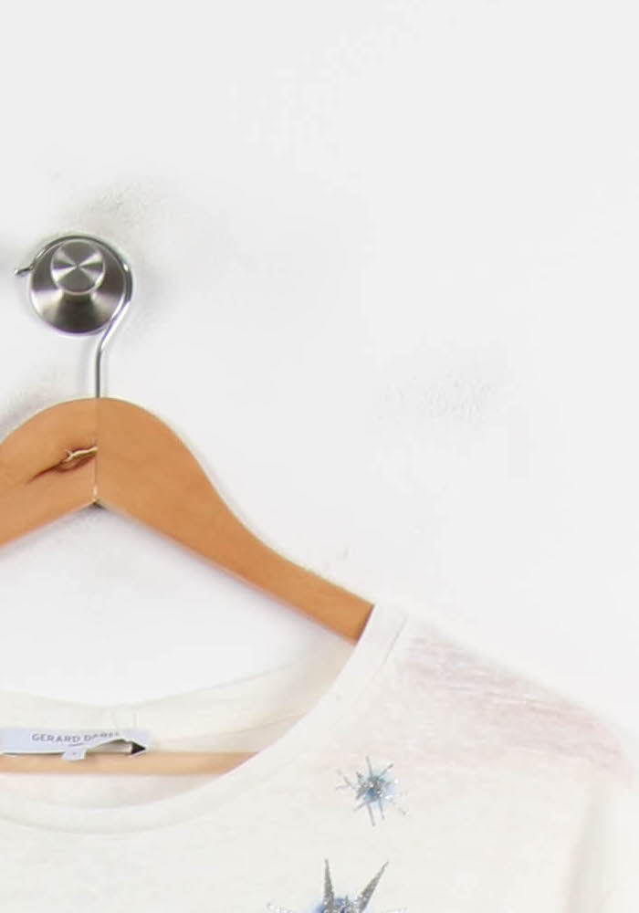 Tee-shirt Blanc et Bleu - Taille XL/42