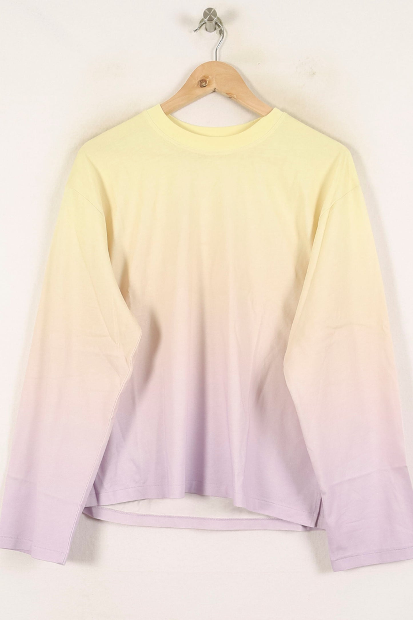 Tee-shirt Manches Longues Jaune et Violet - Taille M/38