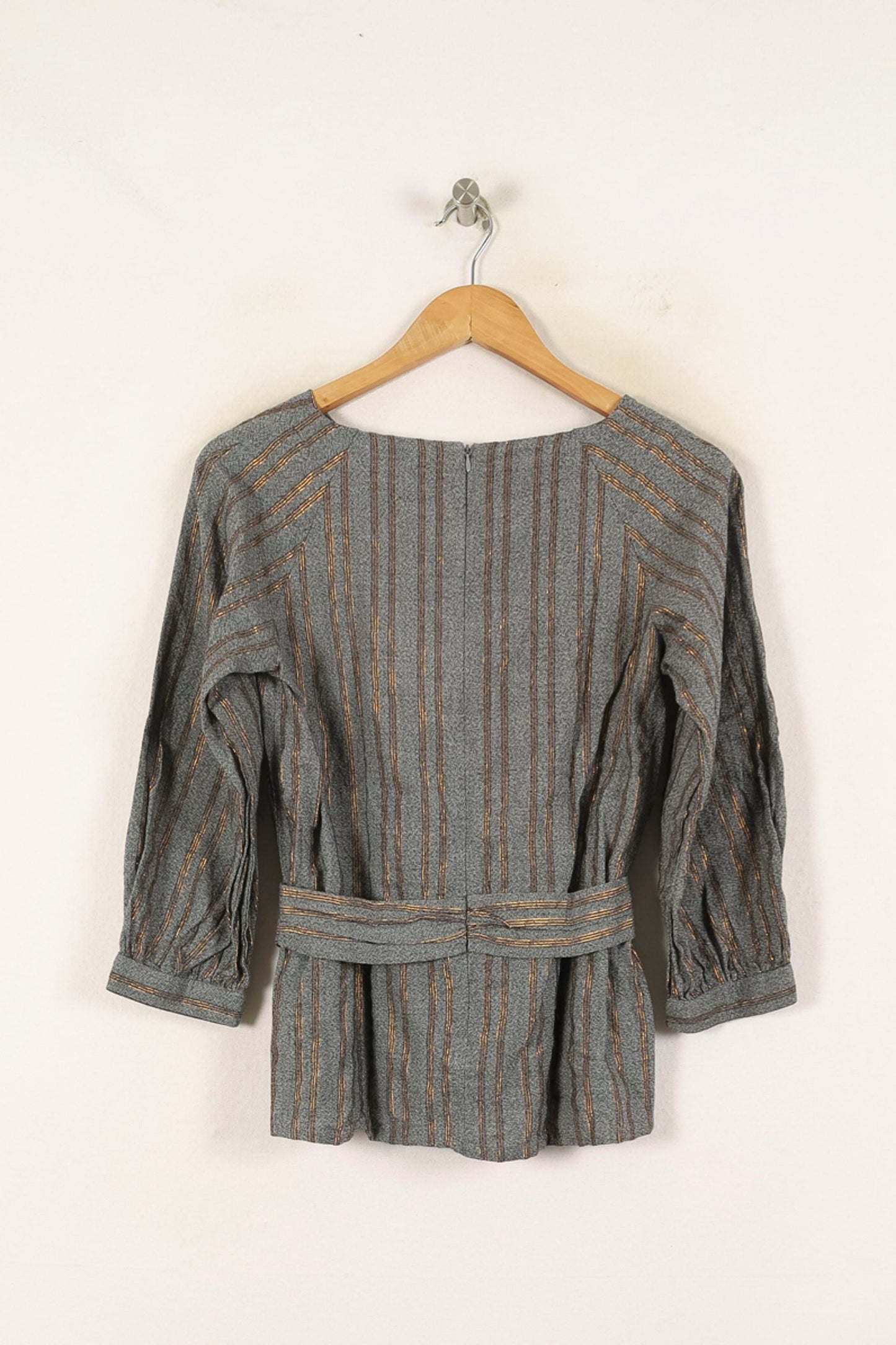 Blouse Grise et Dorée - Taille S/36