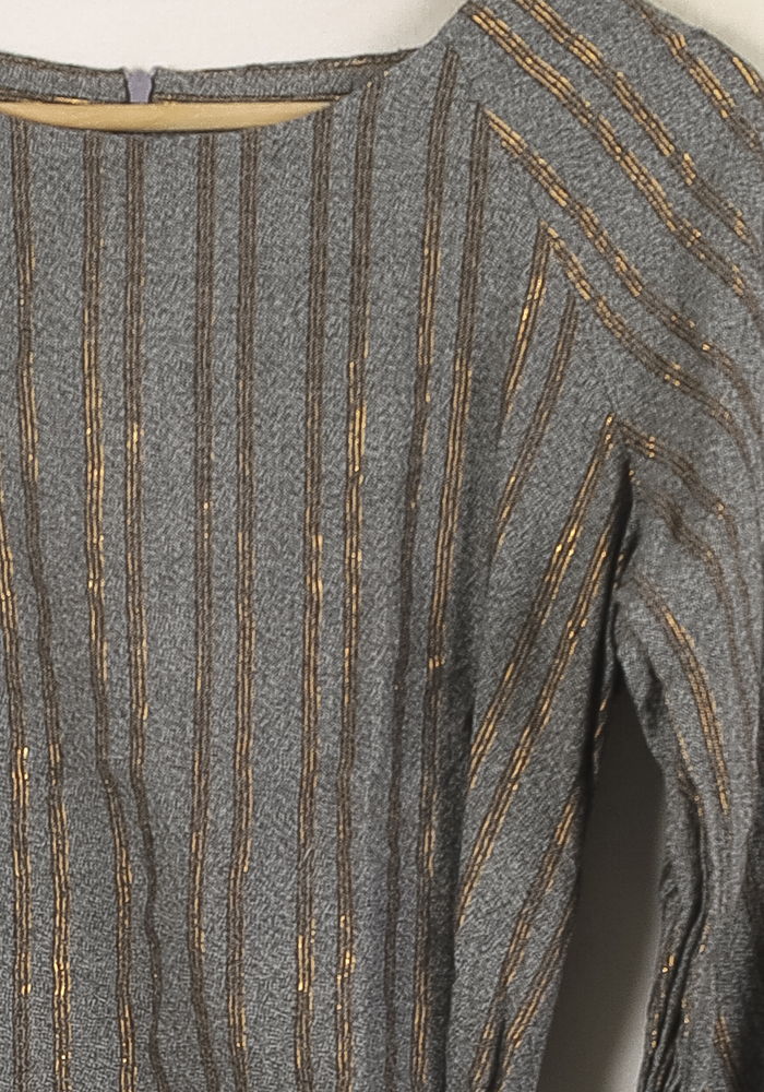 Blouse Grise et Dorée - Taille S/36