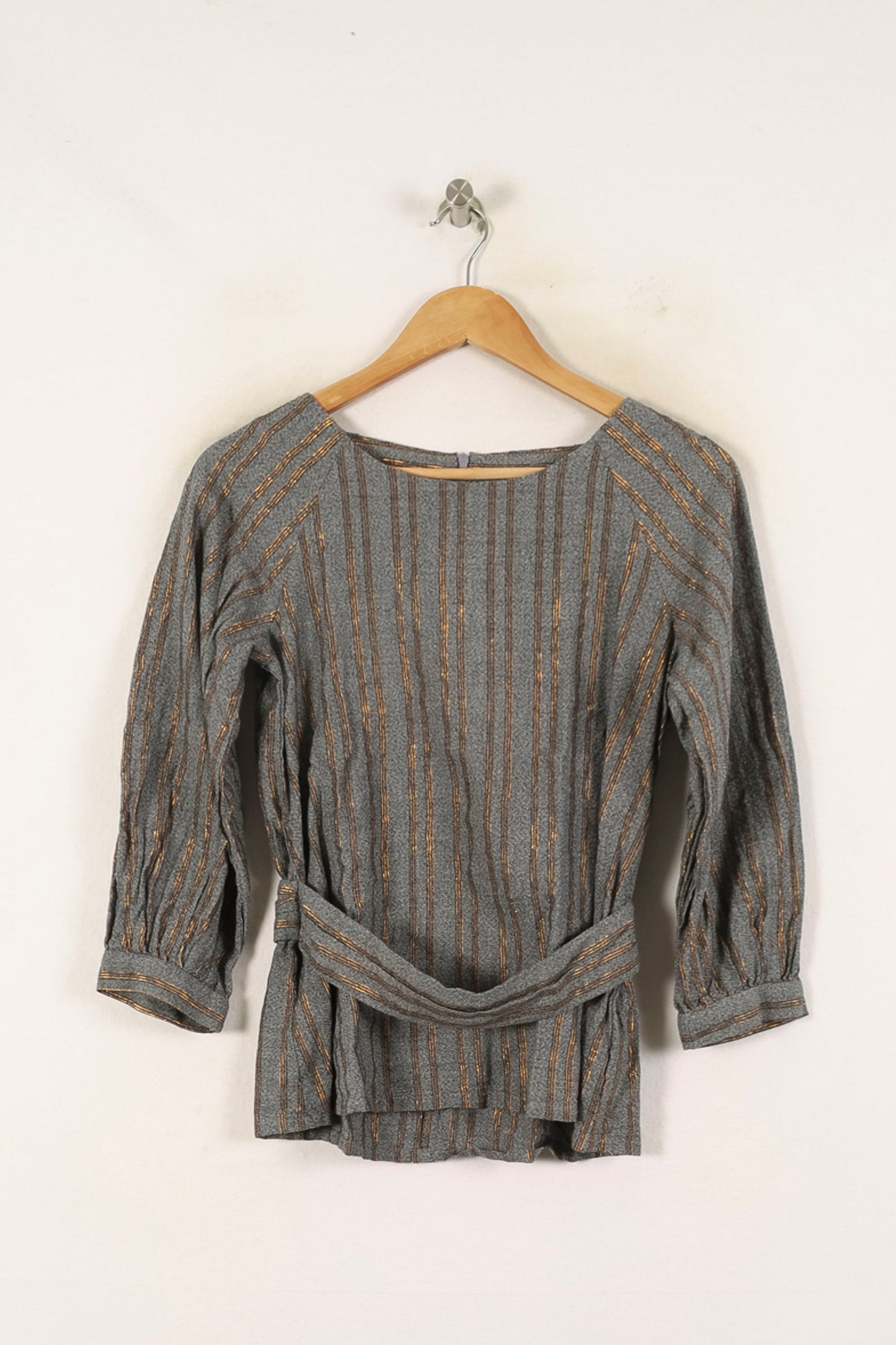 Blouse Grise et Dorée - Taille S/36