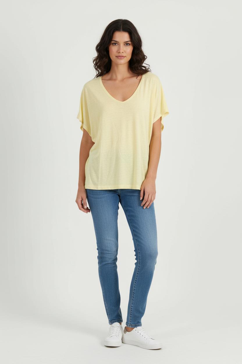 Tee-shirt Jaune - Taille XL/42