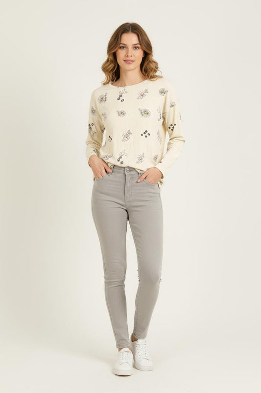 Blouse Beige - Taille XS/34