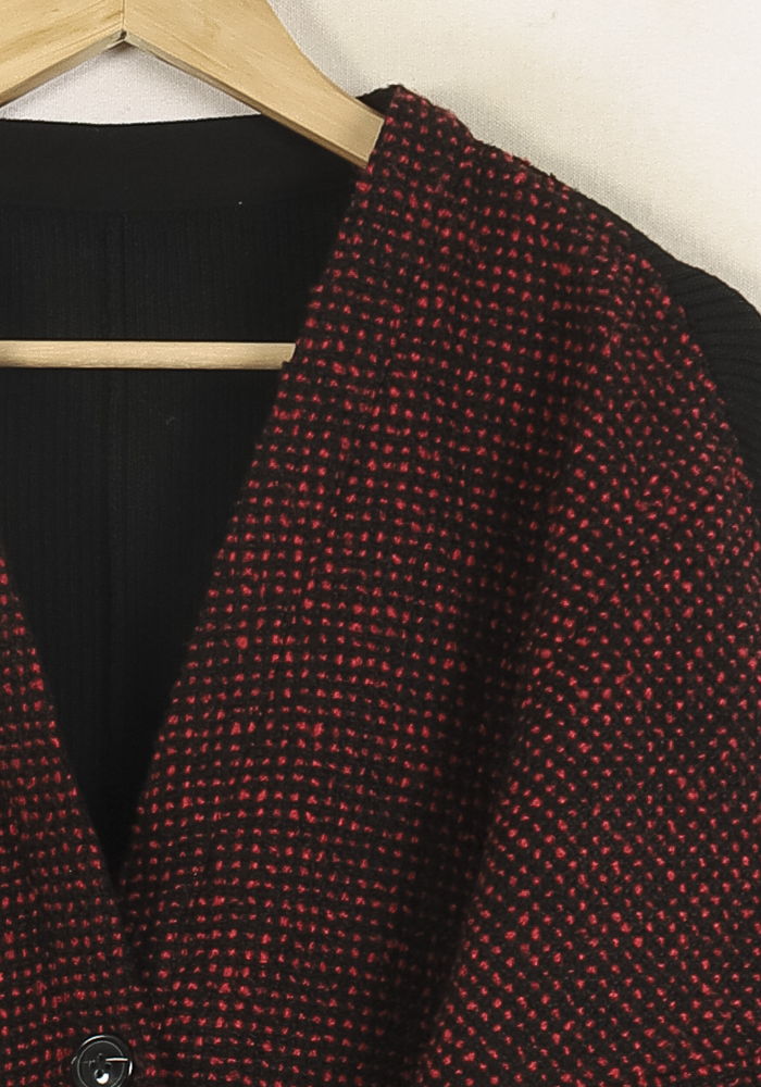 Veste Noire et Rouge - Taille S/36